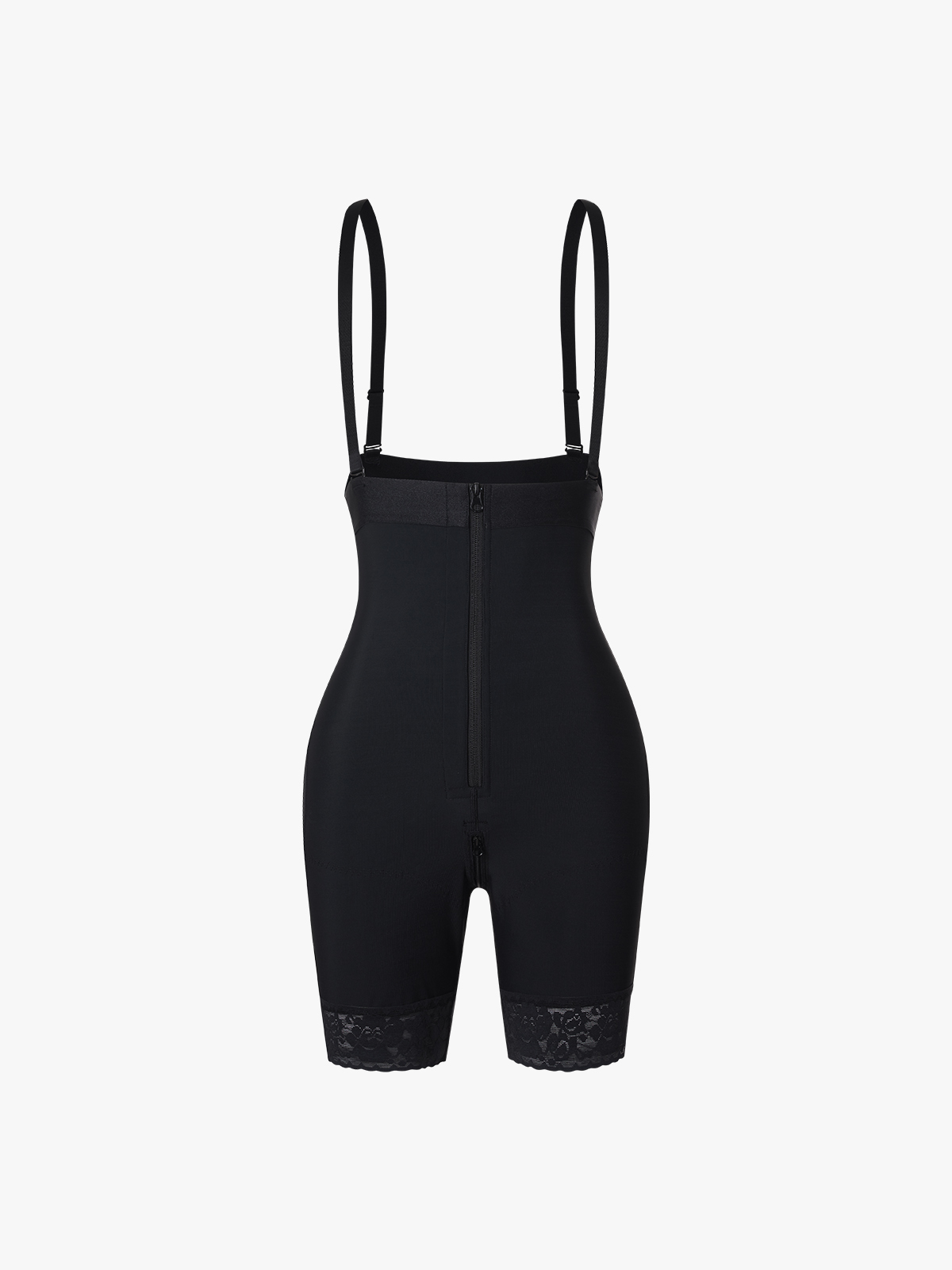 High Waist Butt Lifting Lace Trimmed Shorts