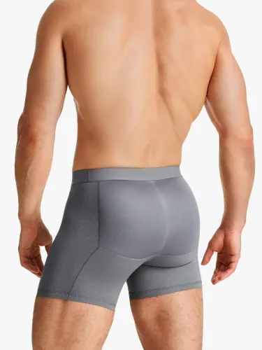 Mid-Waist Padded Butt Lifting Boxer for Men