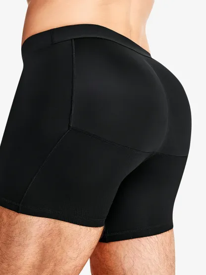Mid-Waist Padded Butt Lifting Boxer for Men