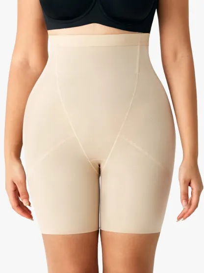 Women High Waist Mesh Tummy Control Shorts Butt Lifting Panties