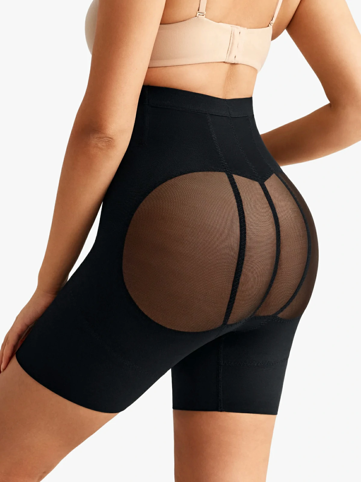 Women High Waist Mesh Tummy Control Shorts Butt Lifting Panties