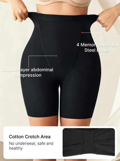 Women High Waist Mesh Tummy Control Shorts Butt Lifting Panties