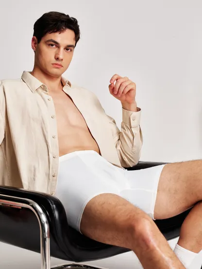 Mid-Rise Butt Lifting Shapewear Shorts for Men