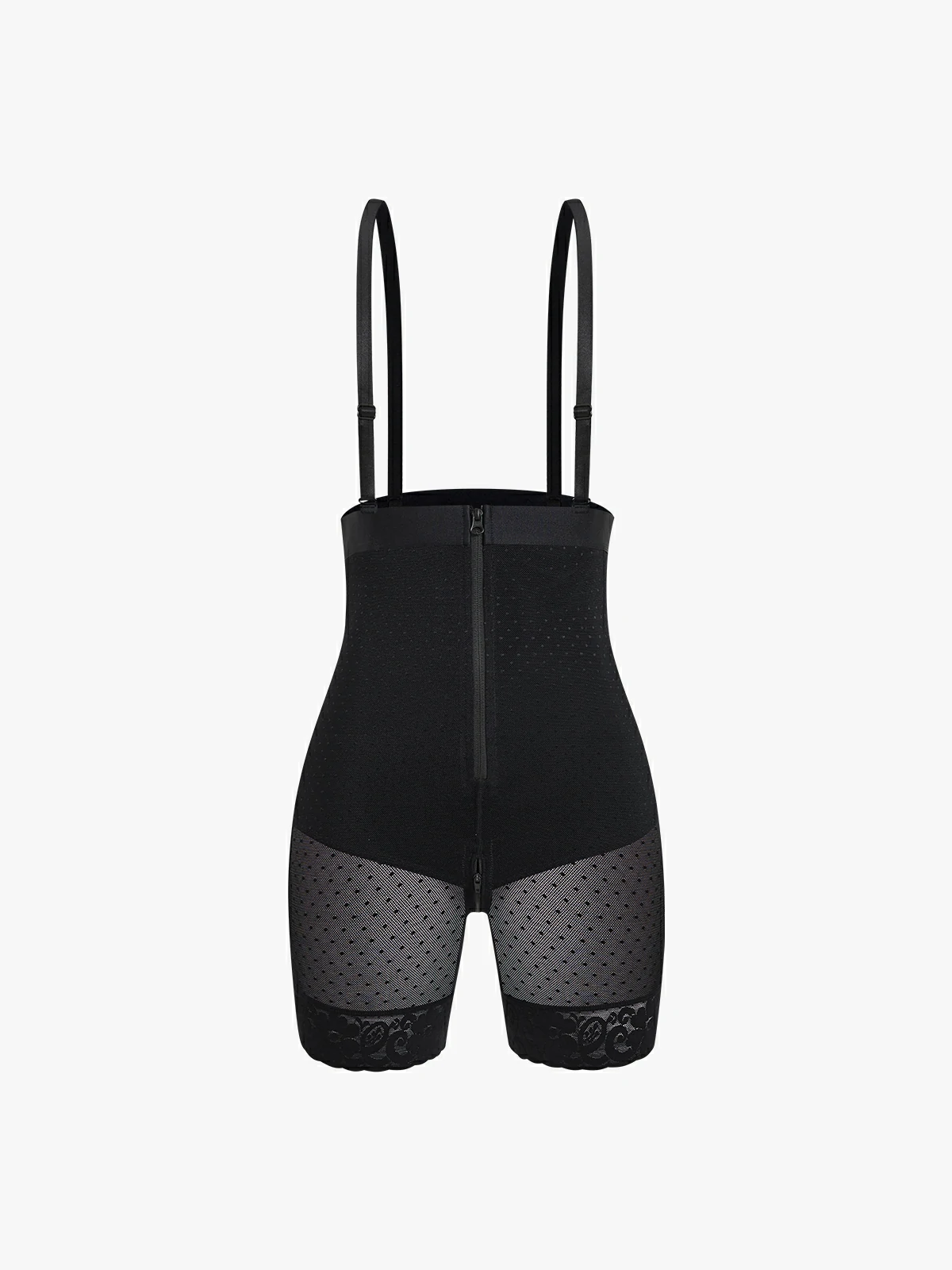 High Waist Zipper Polka Dot Shorts