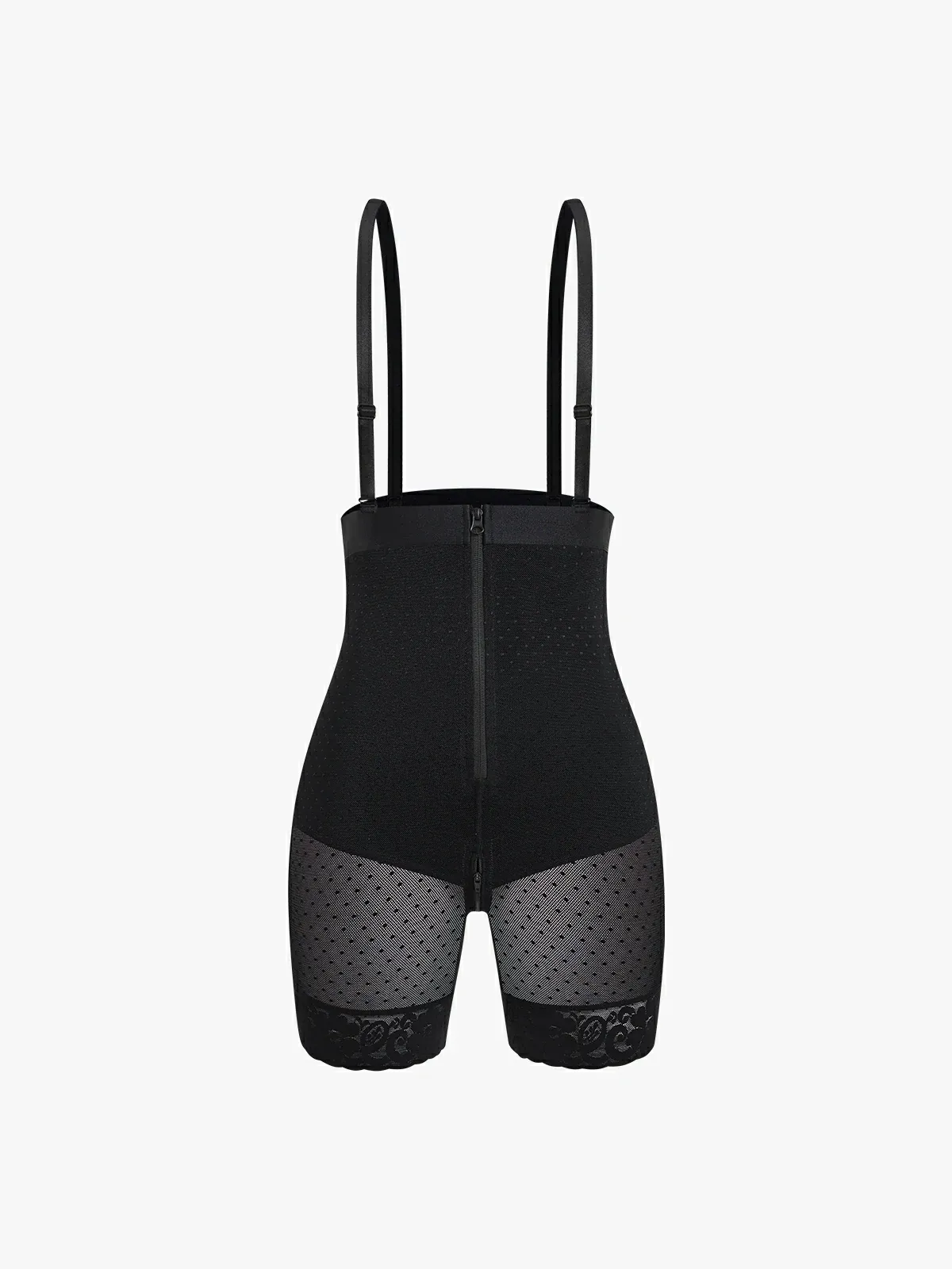 High Waist Zipper Polka Dot Shorts