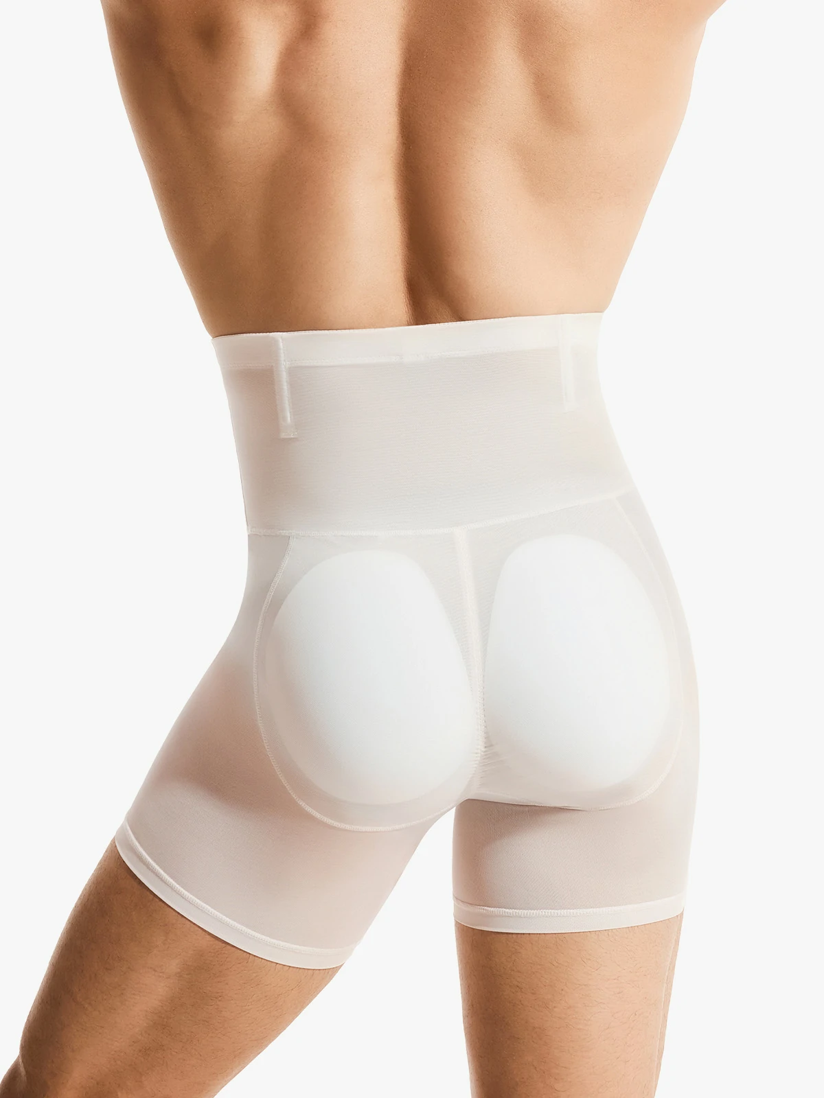 Mesh High-Waisted Padded Shorts for Men
