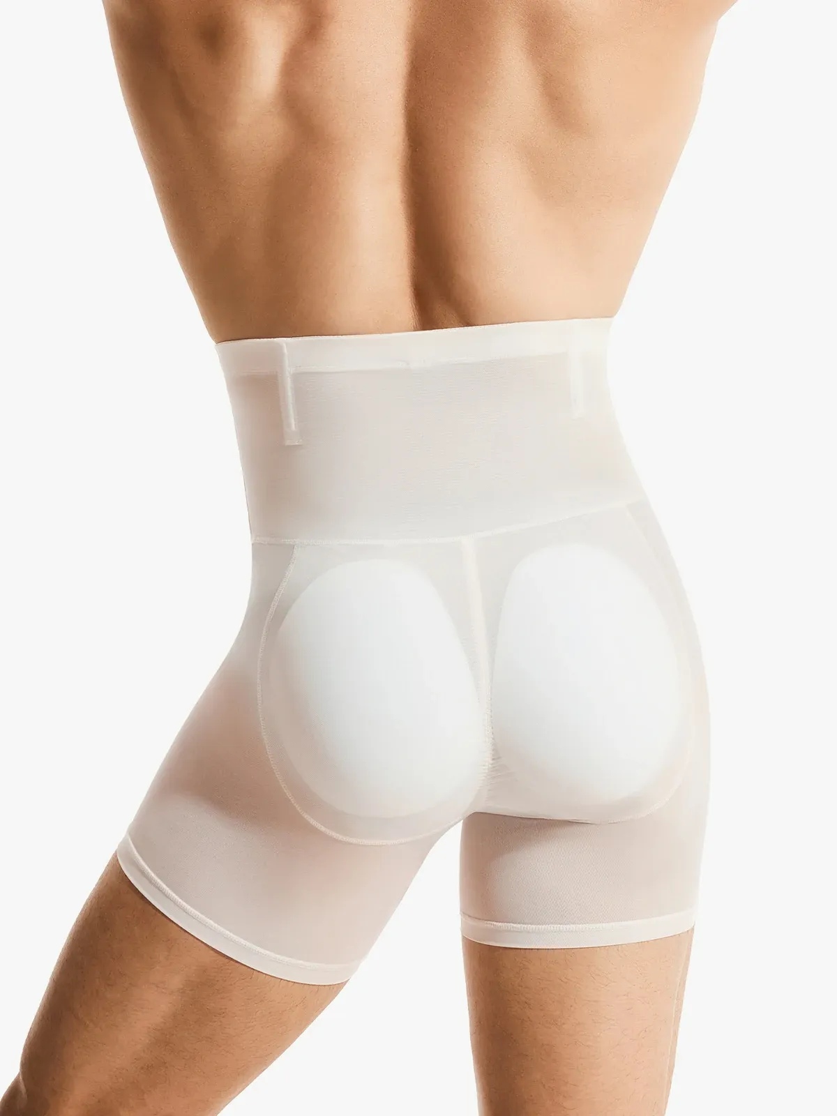Mesh High-Waisted Padded Shorts for Men