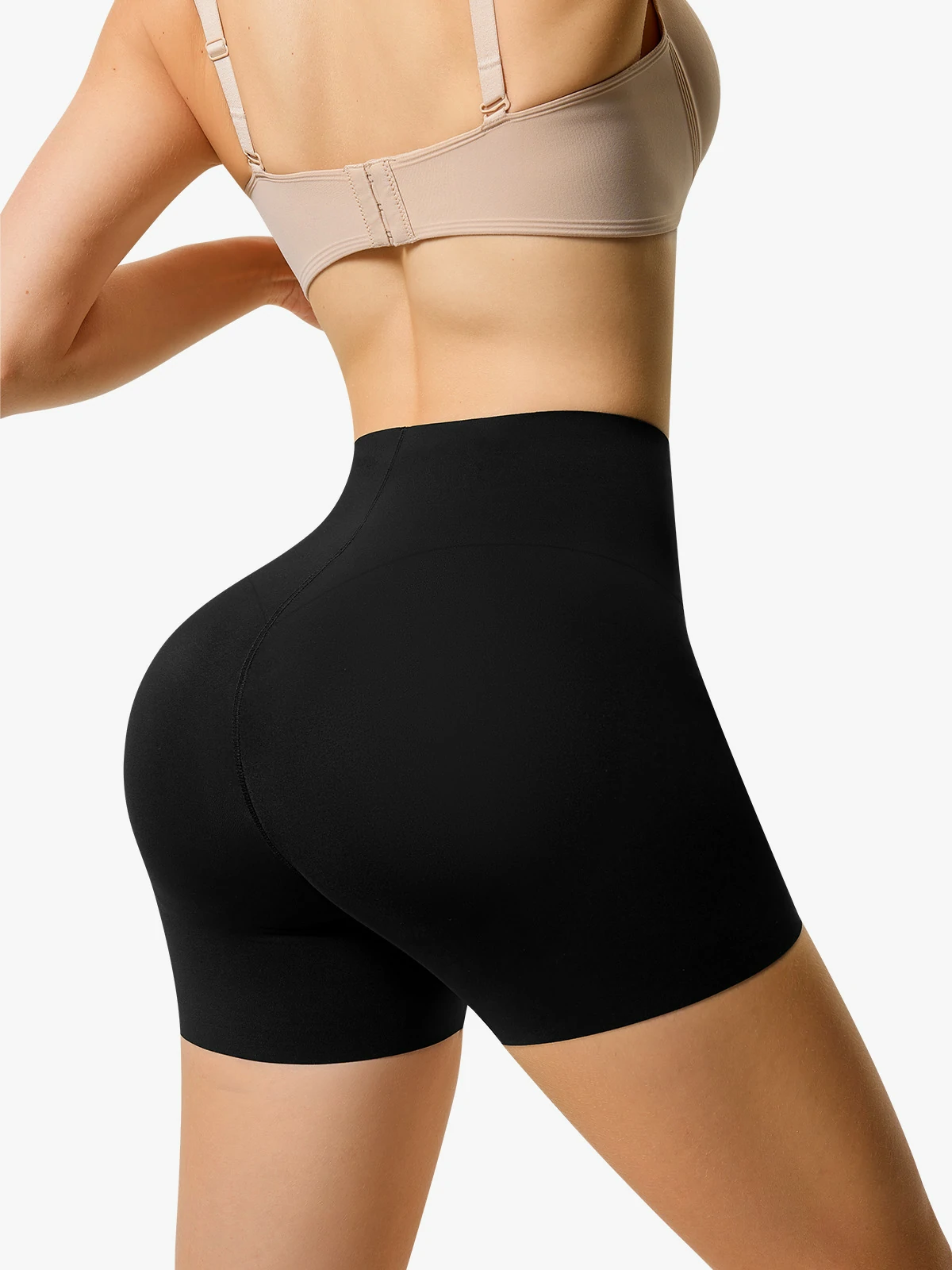 Women Mid-Rise Butt Lifter Padded Hip Enhancer Control Shorts