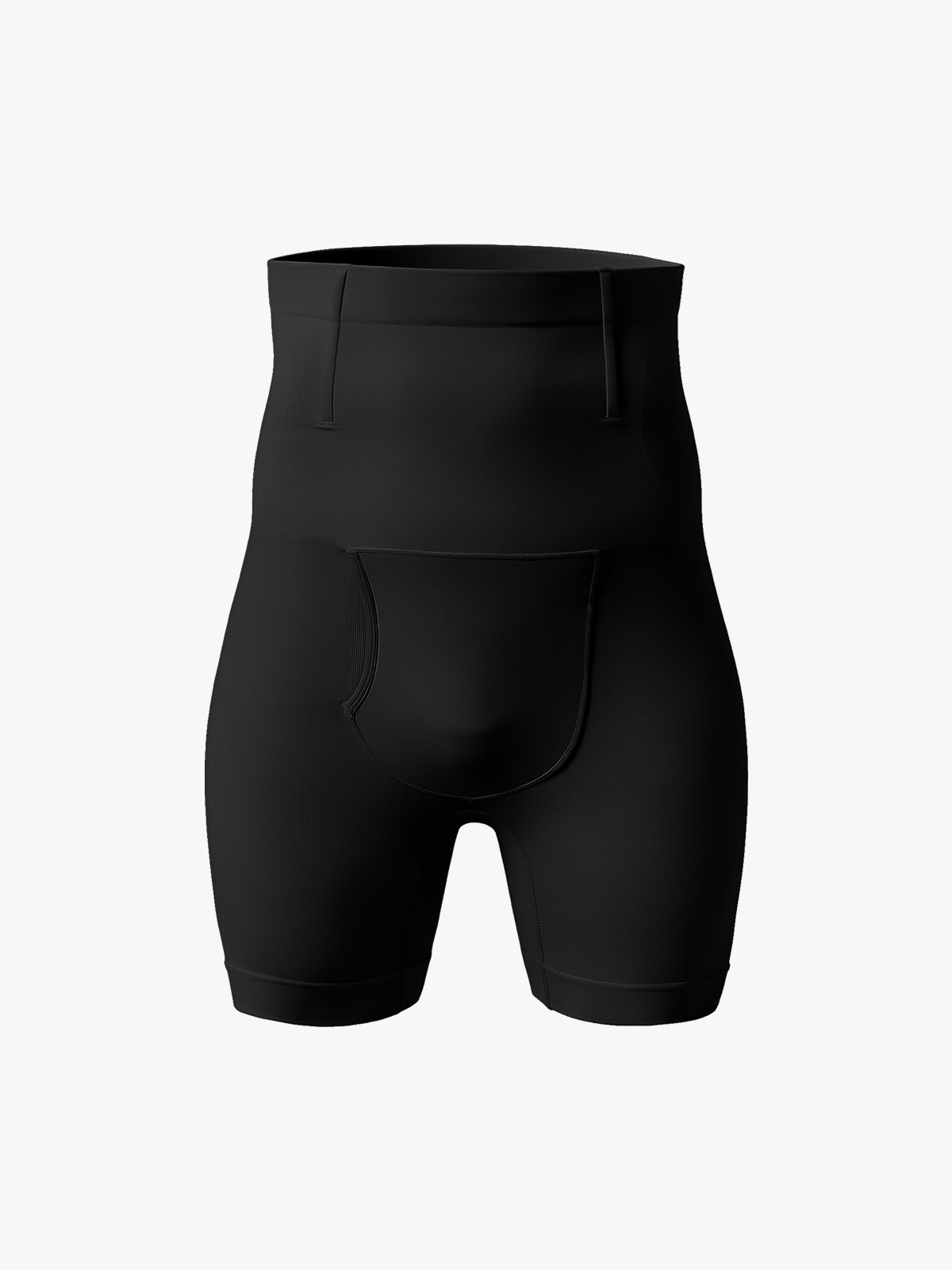 Men's High Waist Body Shaper Shorts with Steel Boning Support