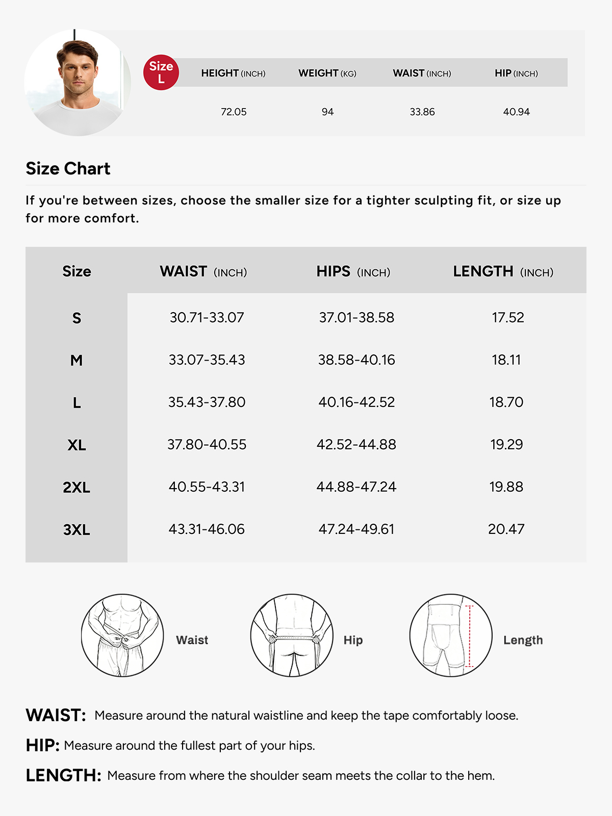 Men's High Waist Body Shaper Shorts with Steel Boning Support