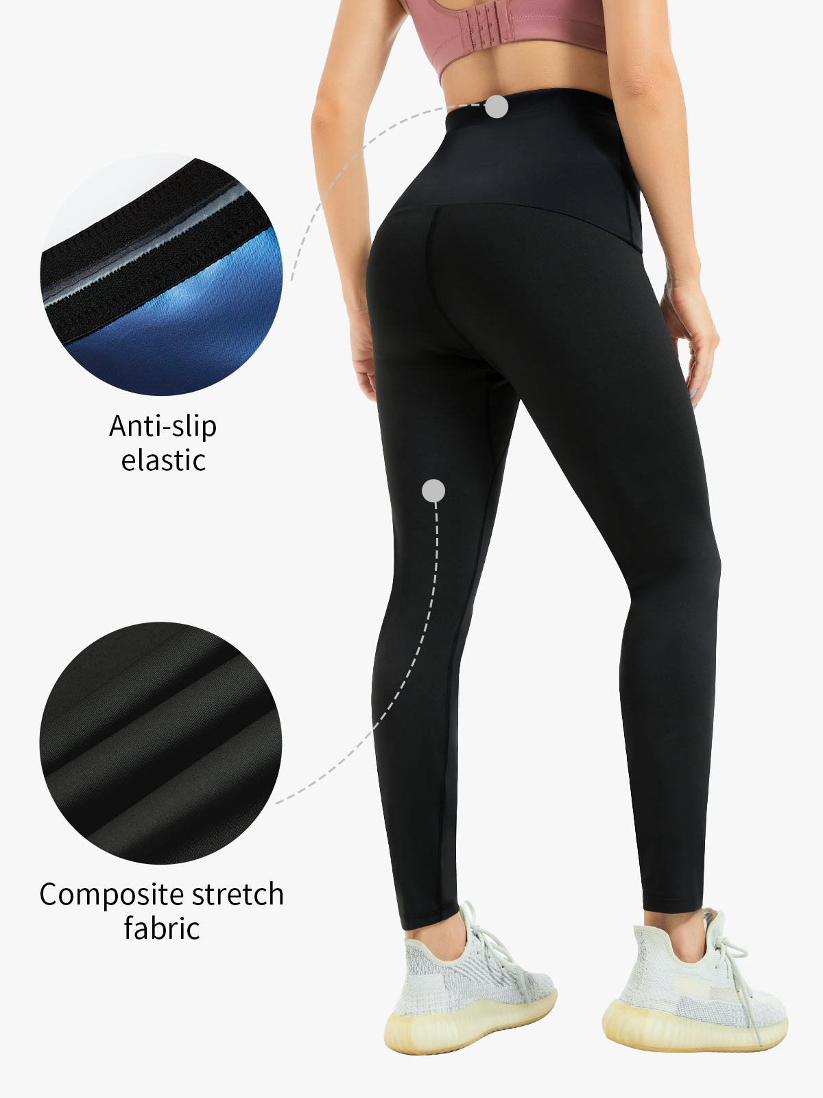 High Waist Compression Sweat Sauna Pants