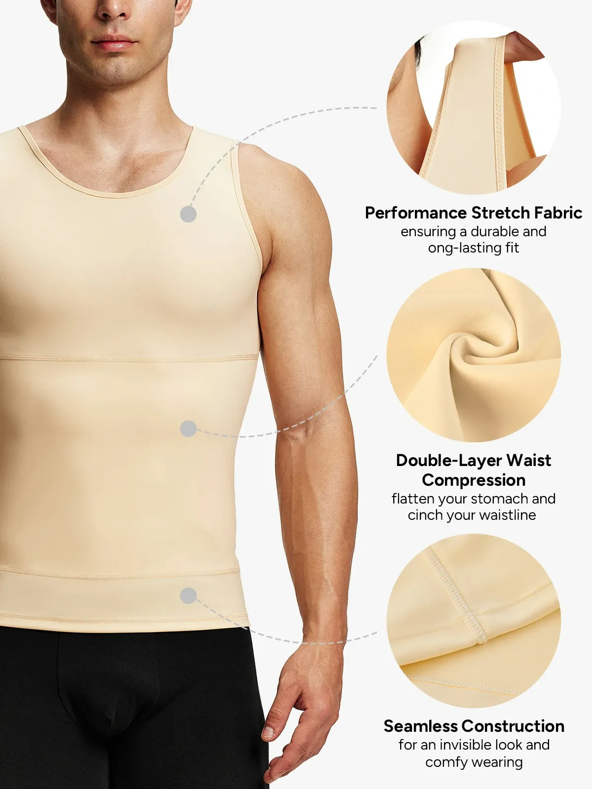 Men's Tummy Control Sliming Tank Top