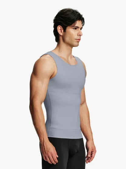 Upgraded Version Men's Tummy Control Sliming Tank Top 