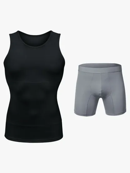 【Bundle】Compression Tank Top + Padded Shorts