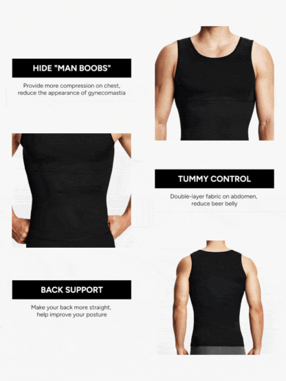 Upgraded Version Men's Tummy Control Sliming Tank Top 