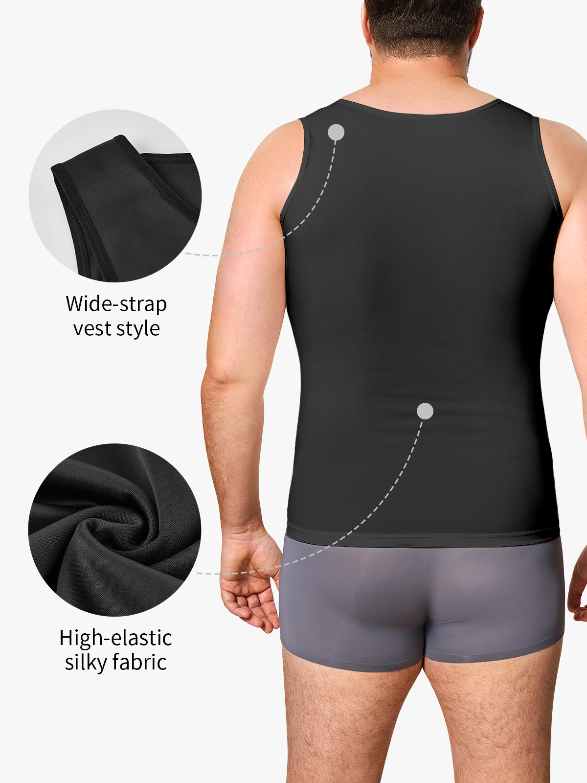 Tummy Control Compression Shapewear Tank Top-Nebility