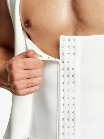 Zipper Belly Compression Workout out Waist Trainer Shapewear Tank Top