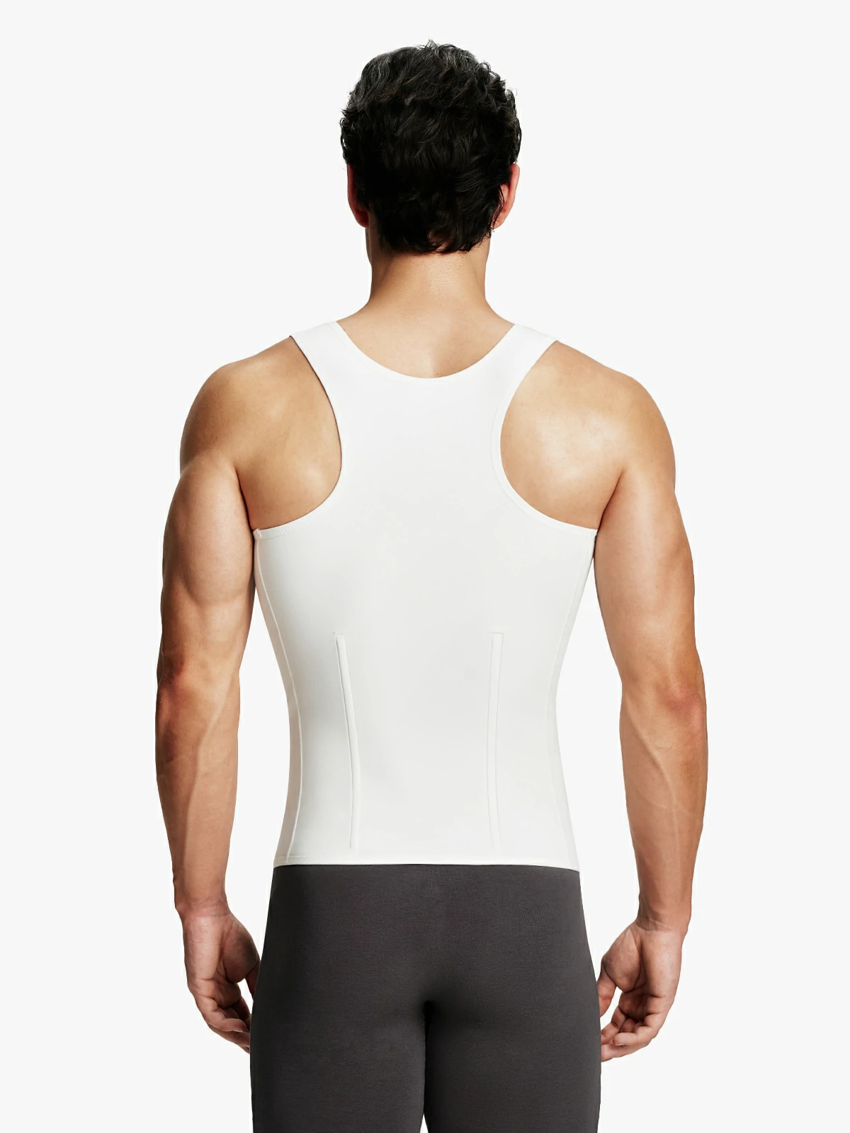 Zipper Belly Compression Workout out Waist Trainer Shapewear Tank Top