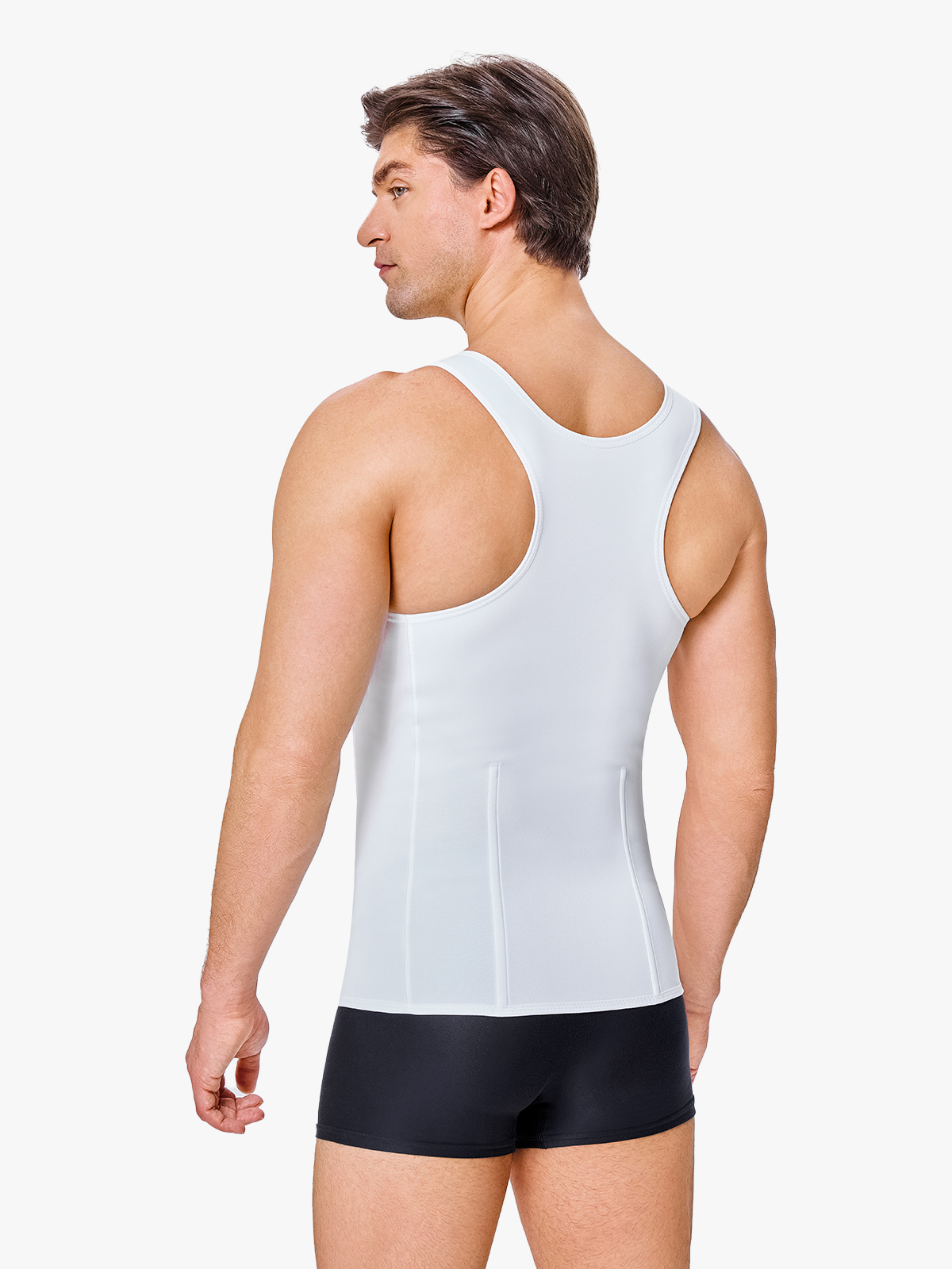 Zipper Belly Compression Workout out Waist Trainer Shapewear Tank Top