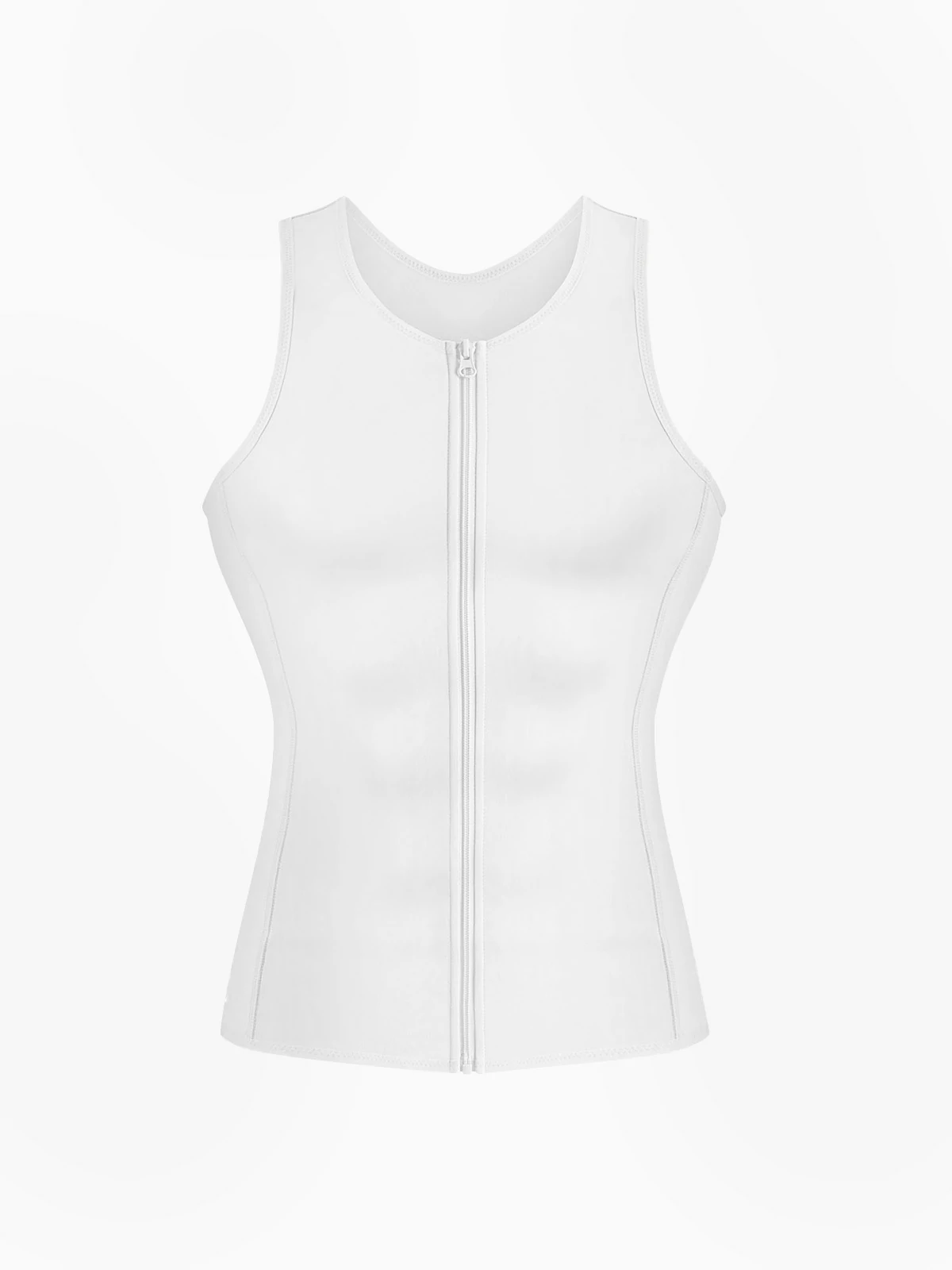 Zipper Belly Compression Workout out Waist Trainer Shapewear Tank Top
