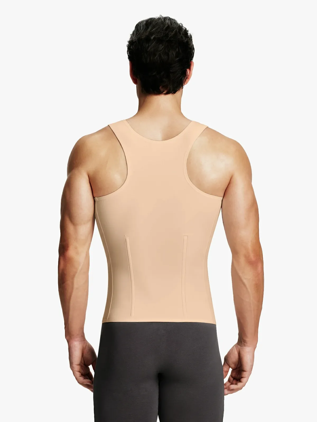 Zipper Belly Compression Workout out Waist Trainer Shapewear Tank Top