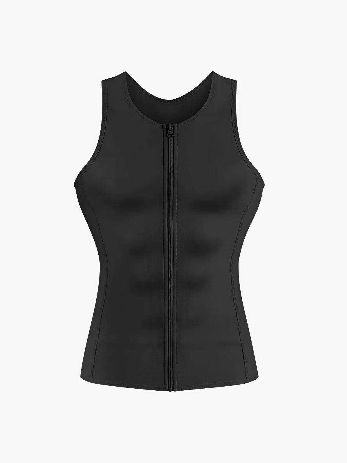 Zipper Belly Compression Workout out Waist Trainer Shapewear Tank Top