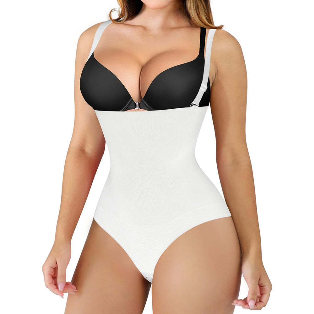 Nebility Women Thong Bodysuit Seamless Body Shaper