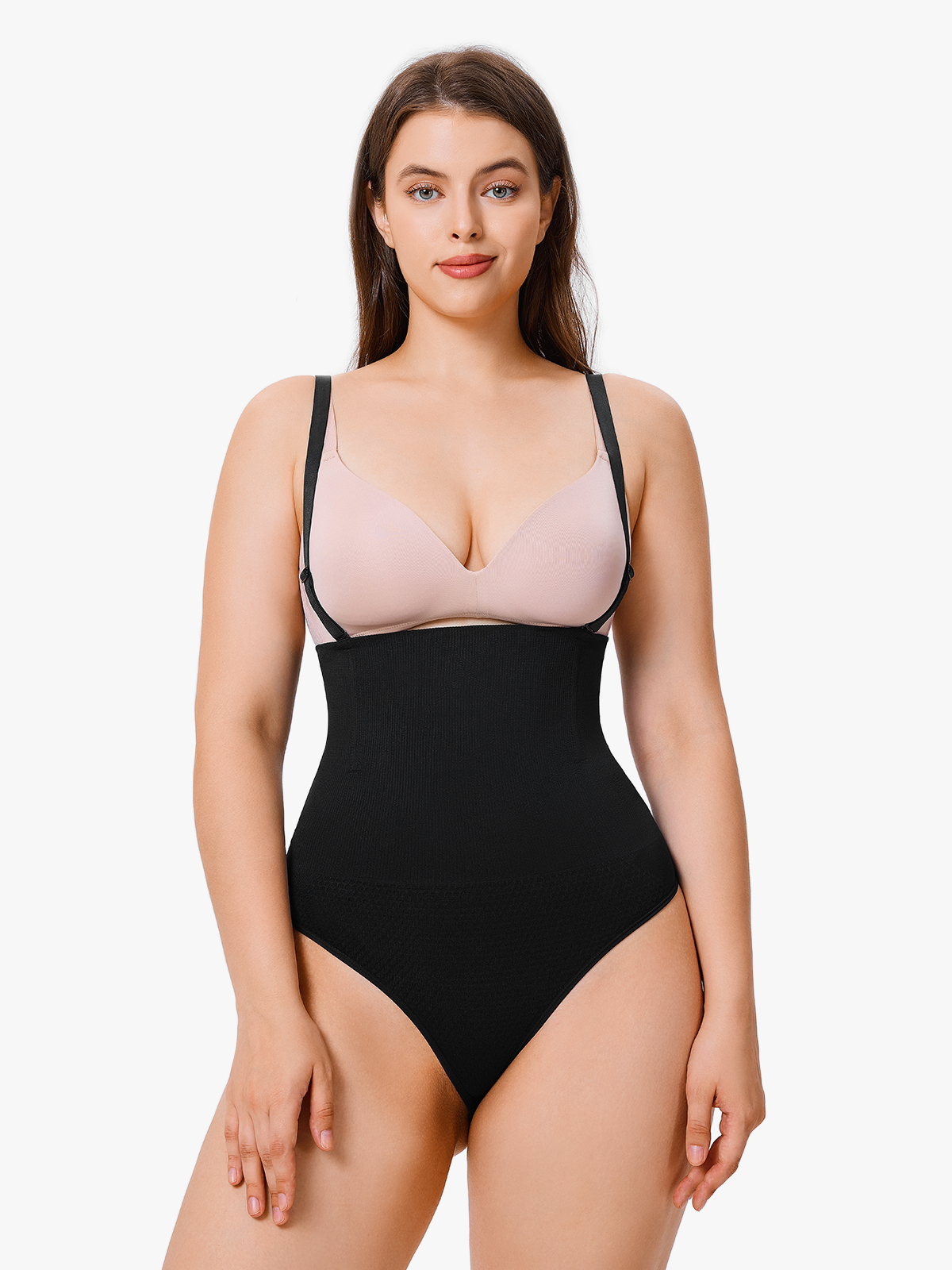 Nebility Women Thong Bodysuit Seamless Body Shaper-Nebility