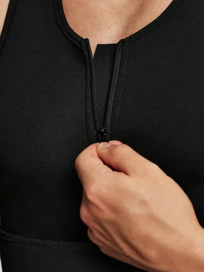 Men's Double Tummy Control Workout Tank Top