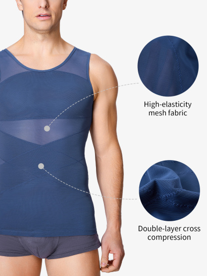 Men's Compression Shirt for Body Shaper Slimming