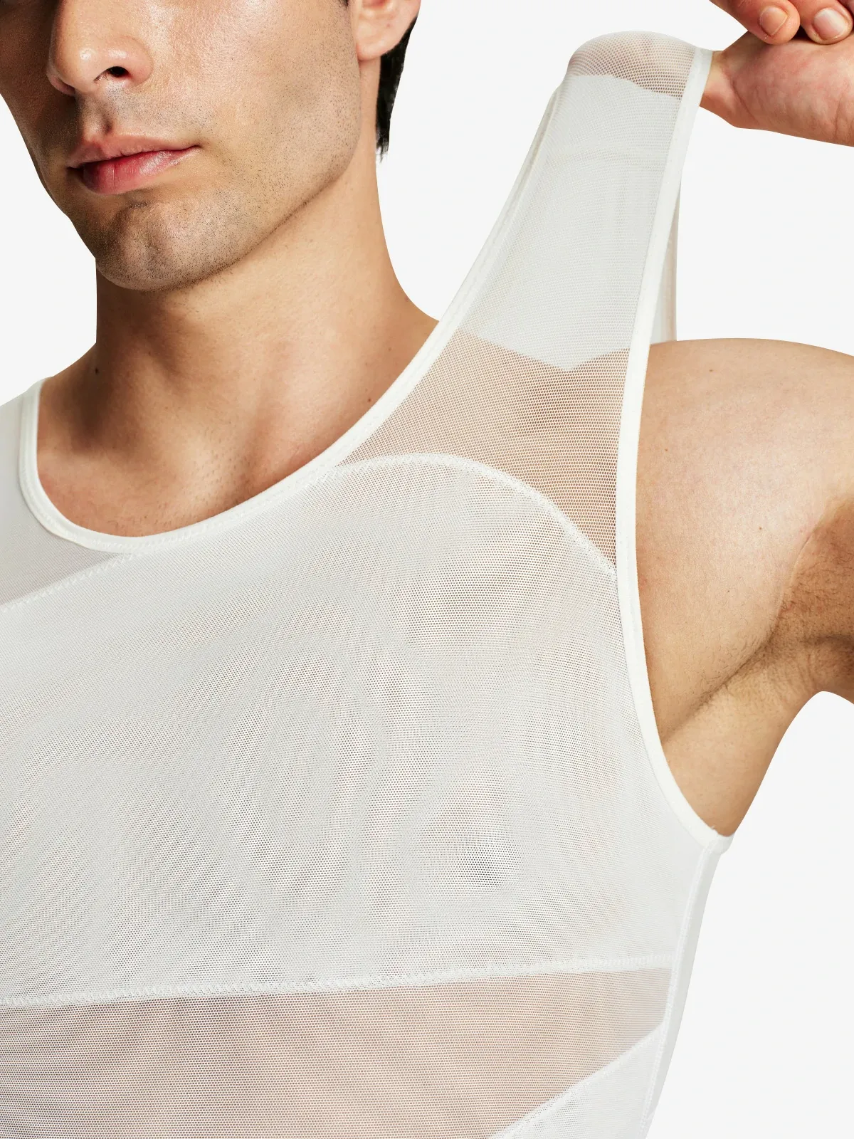 Mesh Breathable Compression Tank Top for Men