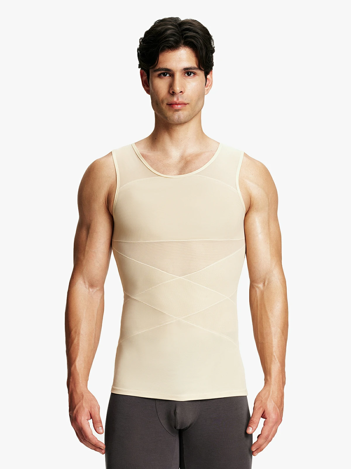 Mesh Breathable Compression Tank Top for Men