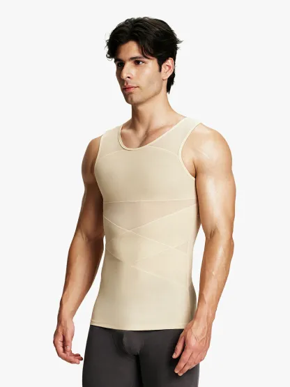 Mesh Breathable Compression Tank Top for Men