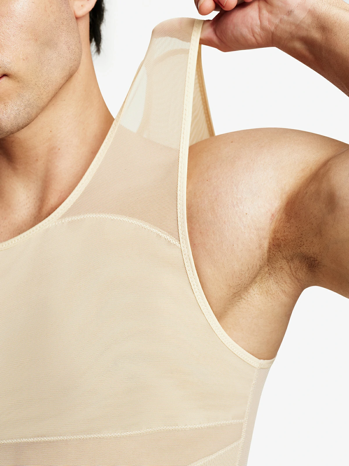 Mesh Breathable Compression Tank Top for Men