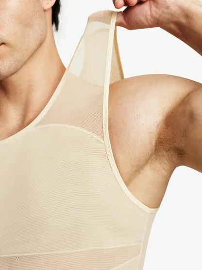 Mesh Breathable Compression Tank Top for Men
