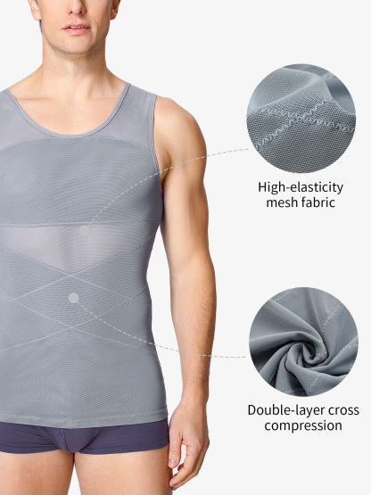 Men's Compression Shirt for Body Shaper Slimming
