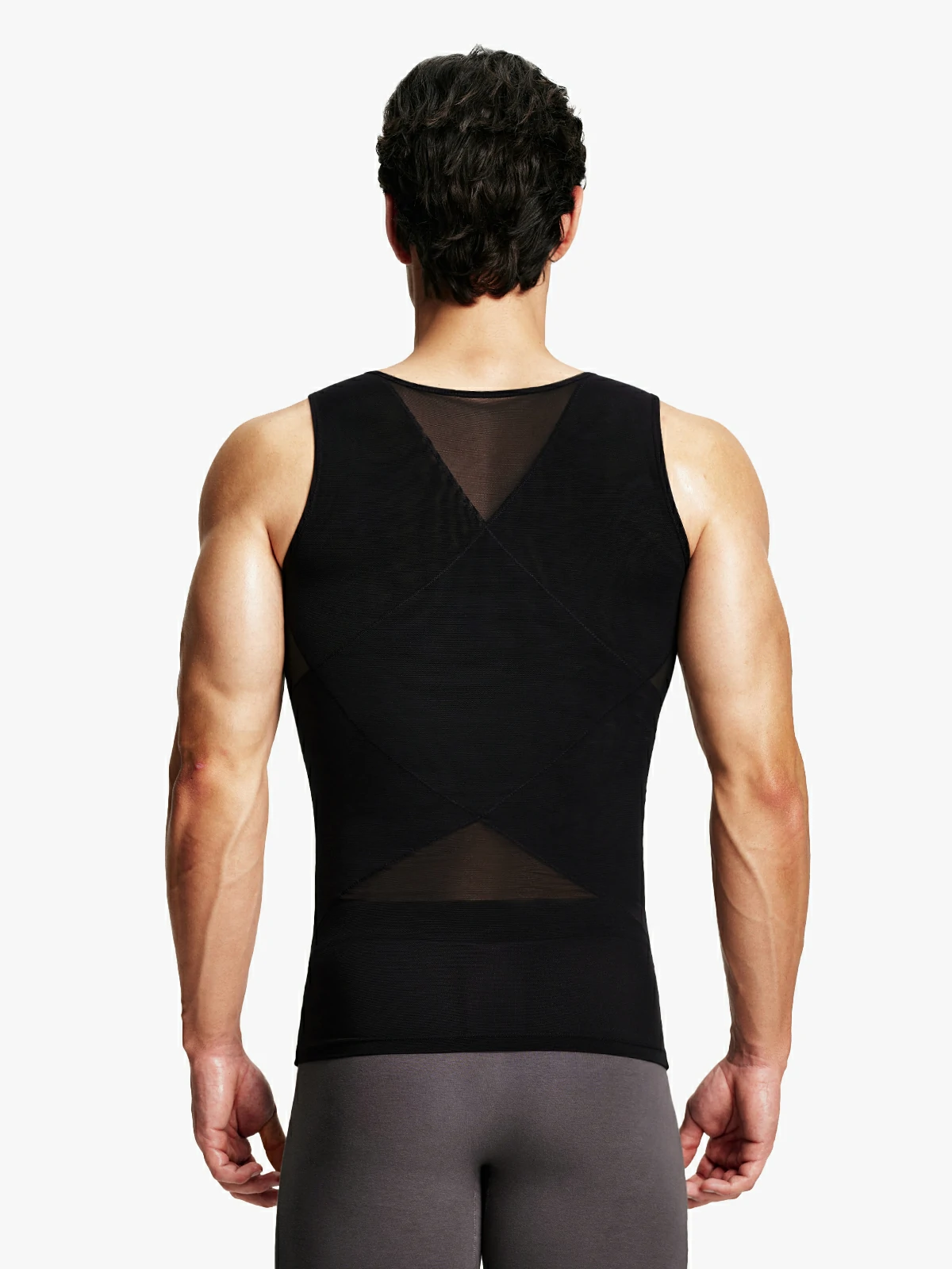 Mesh Breathable Compression Tank Top for Men