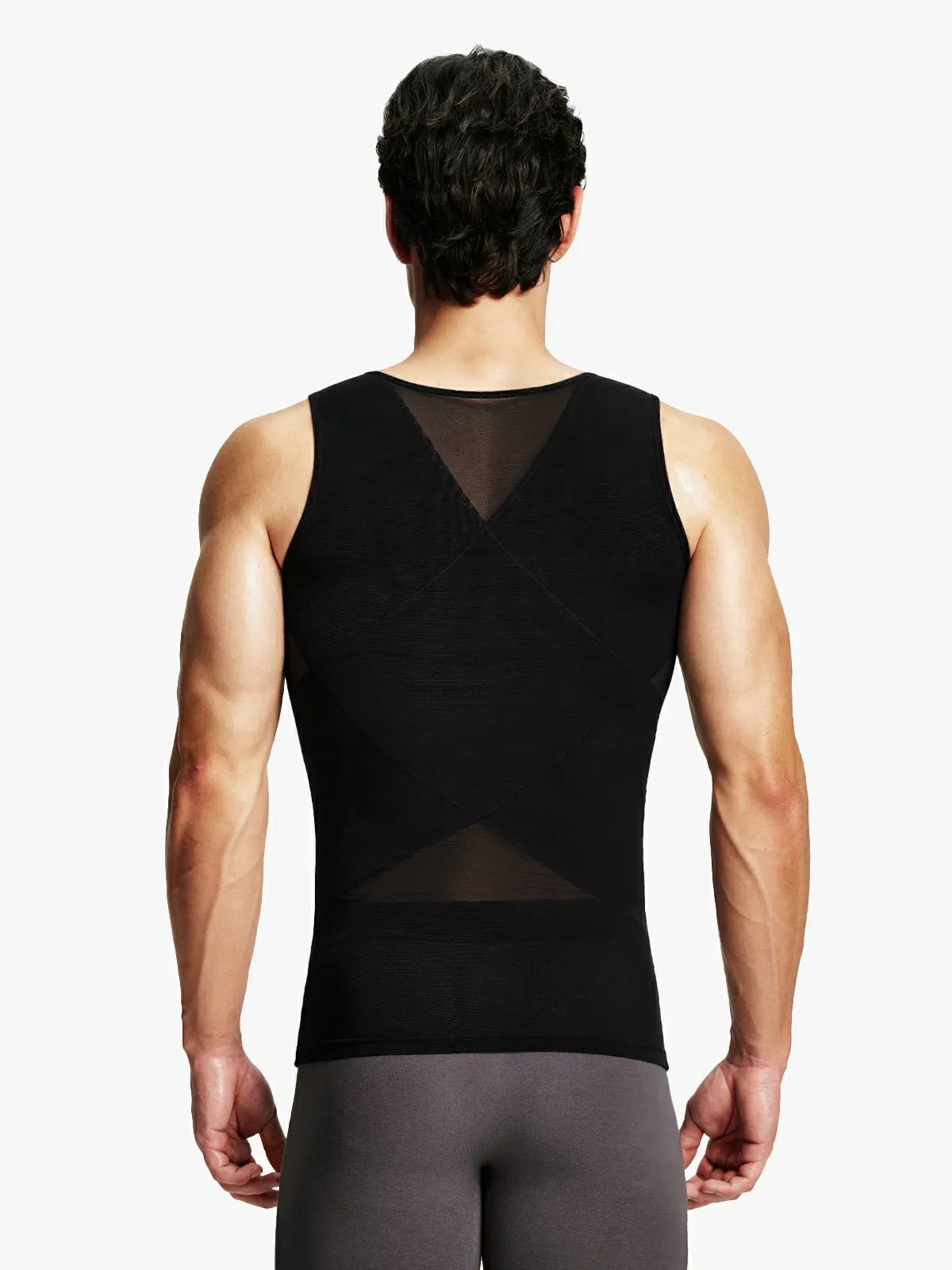 Mesh Breathable Compression Tank Top for Men