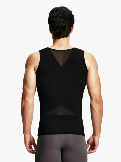 Mesh Breathable Compression Tank Top for Men