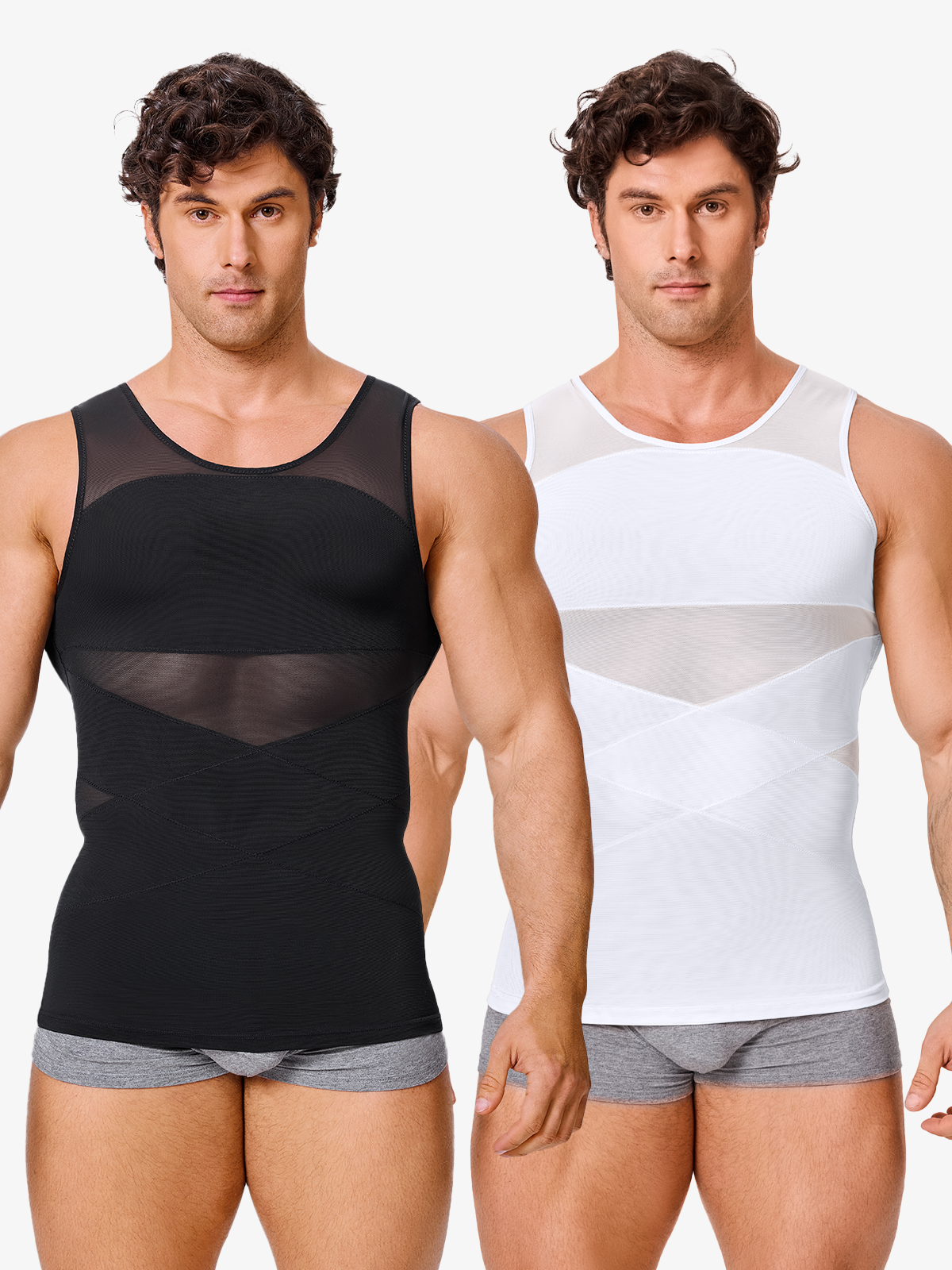 Mesh Breathable Compression Tank Top for Men
