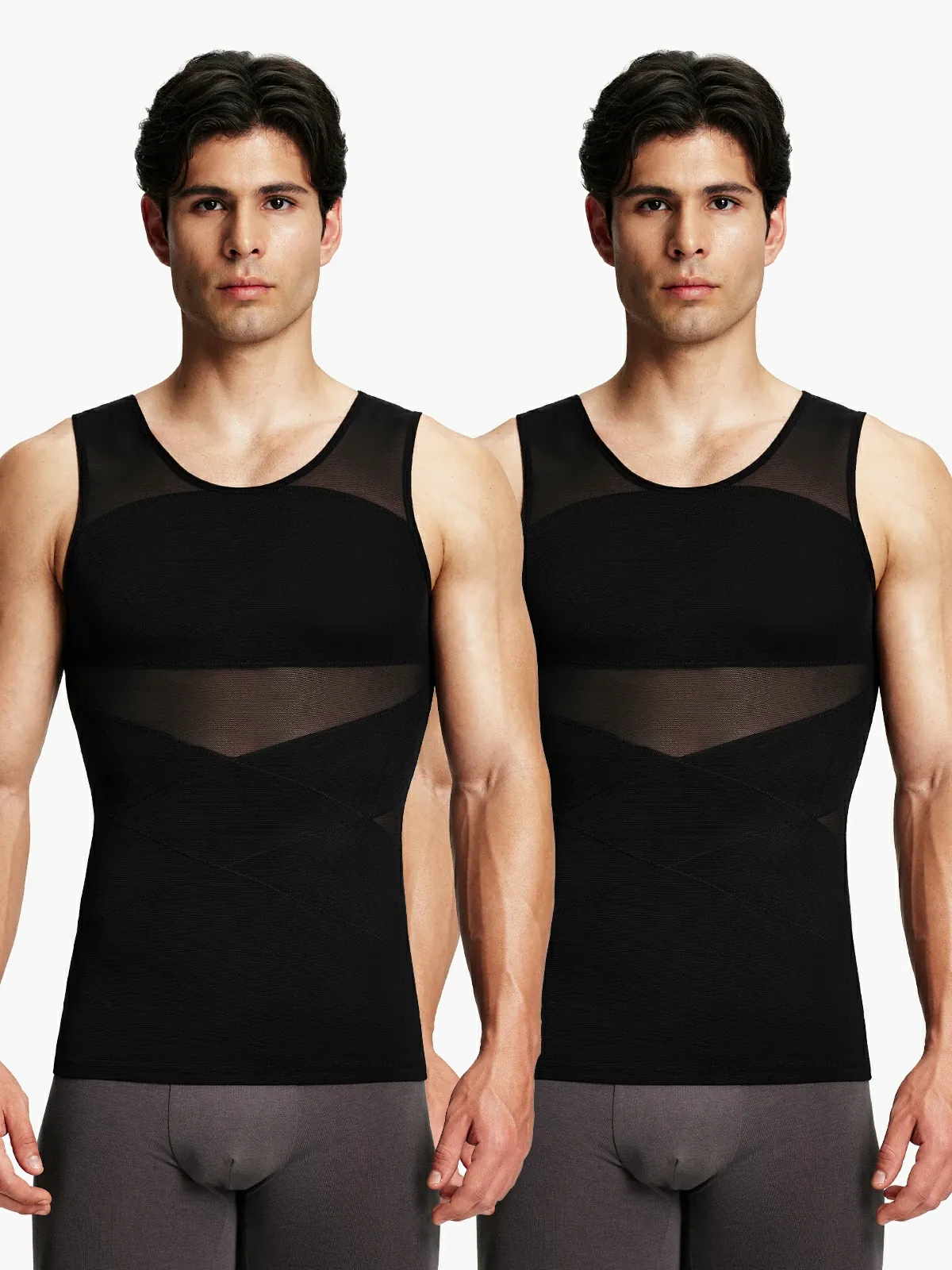Mesh Breathable Compression Tank Top for Men