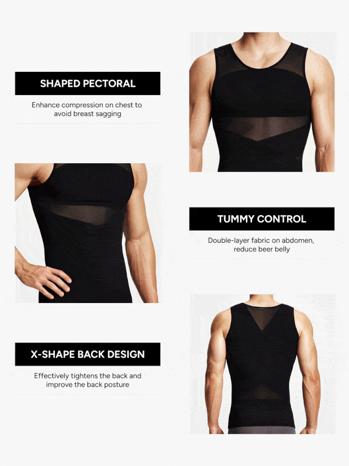 Mesh Breathable Compression Tank Top for Men