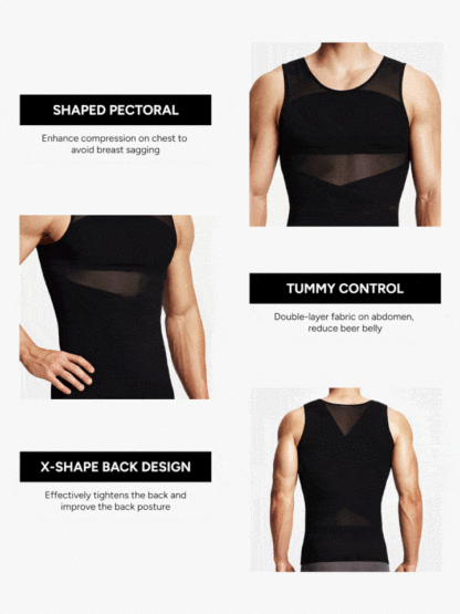 Mesh Breathable Compression Tank Top for Men