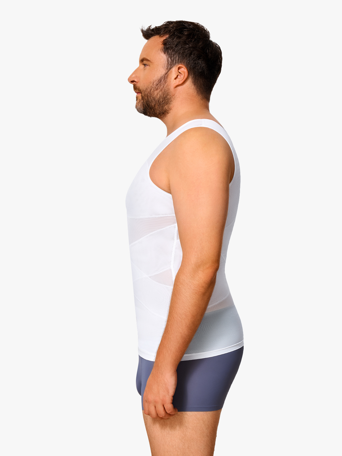 Mesh Double Compression Shapewear Tank Top-Nebility