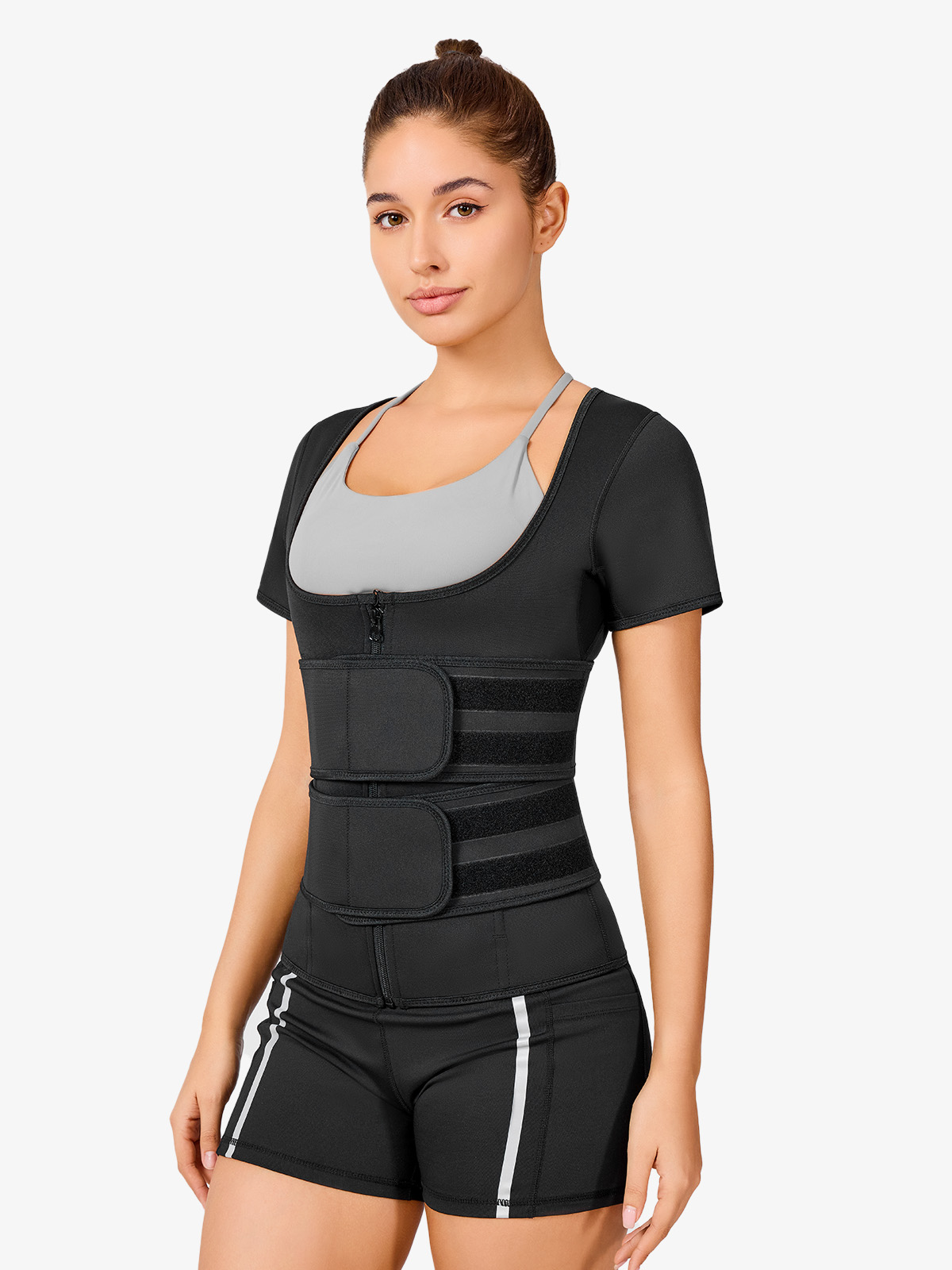Nebility Women Adjustable Waist Trainer Sauna Sweat Suit