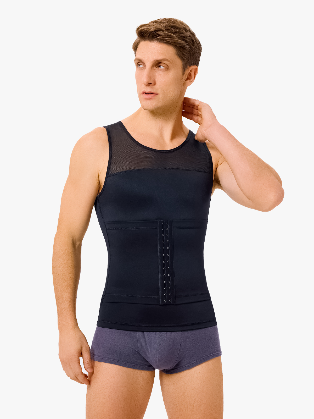 Double Tummy Control Racer Back Shapewear Compression Tank Top
