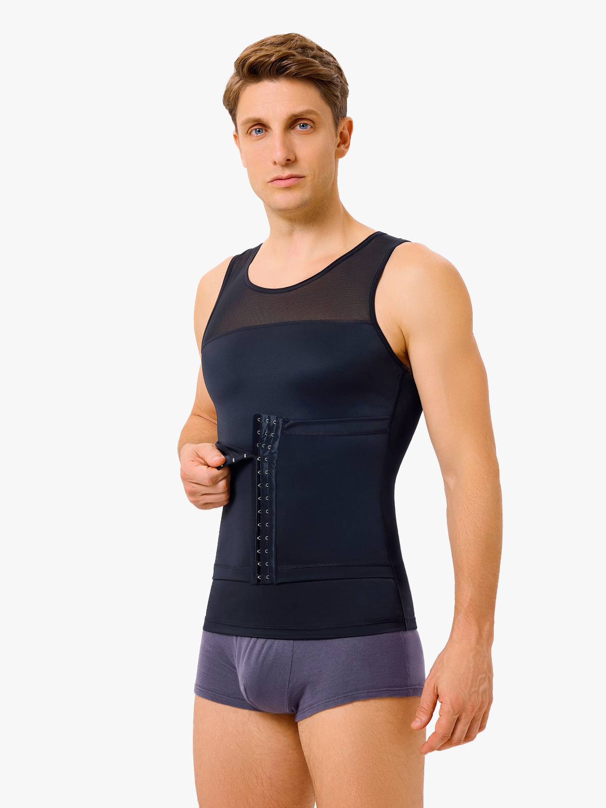 Double Tummy Control Racer Back Shapewear Compression Tank Top