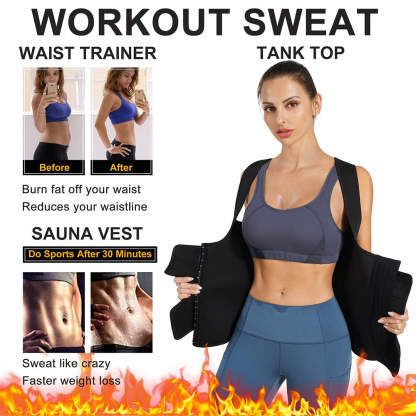 Nebility Womens' Sauna Sweat Waist Trainer Vest