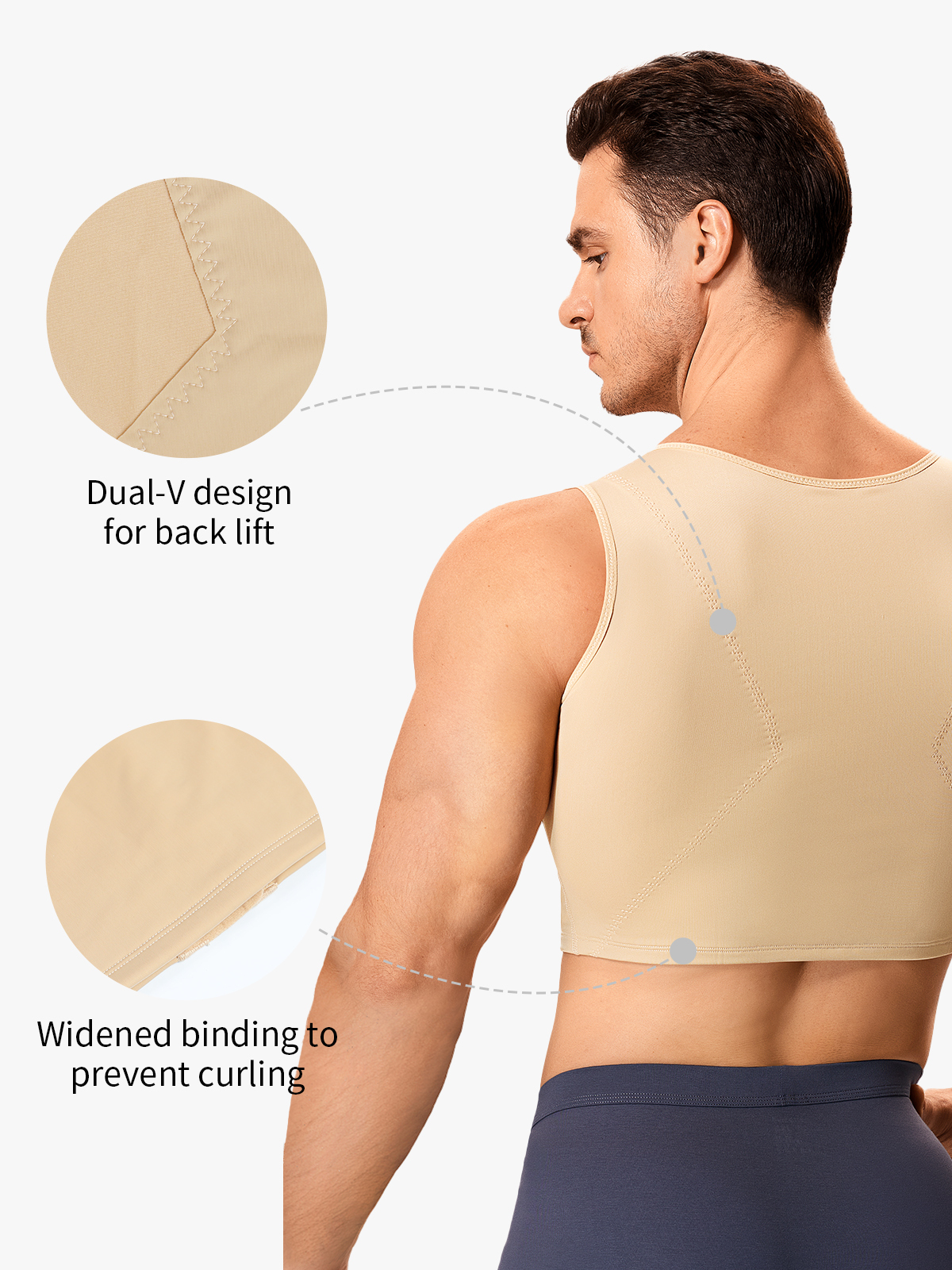 Front Buckle Shapewear Chest Binder Vest