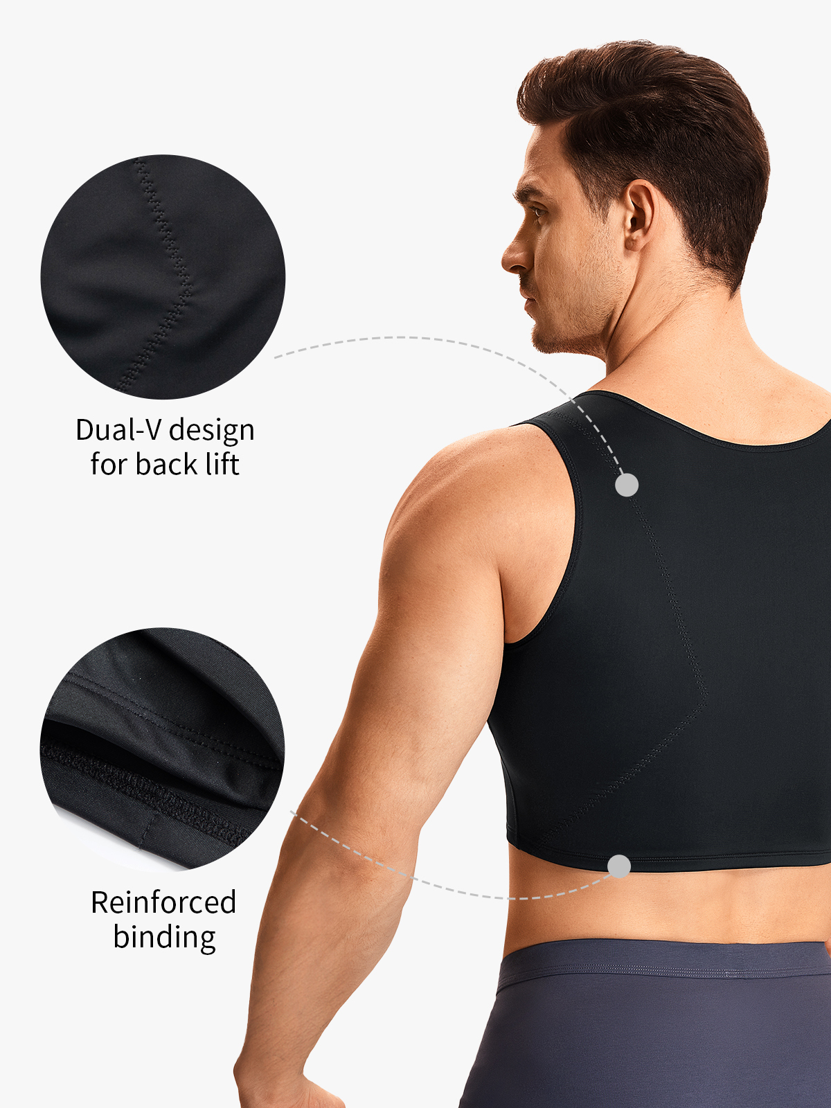 Front Buckle Shapewear Chest Binder Vest